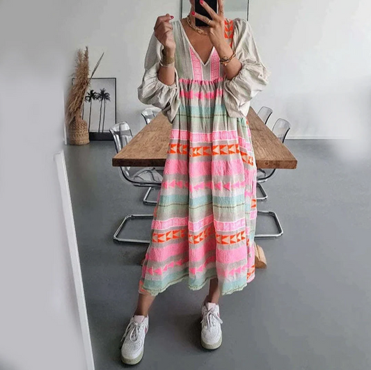 Solora Vibe – Boho Midi Dress